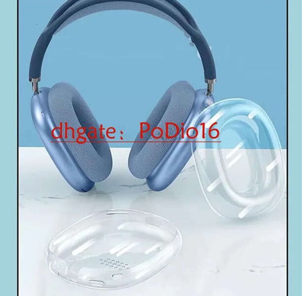 For Max Air pods Maxs Pro 2 bluetooth earphones Cushions Accessories Solid Silicone High Custom Waterproof Protective plastic Headphone Trav