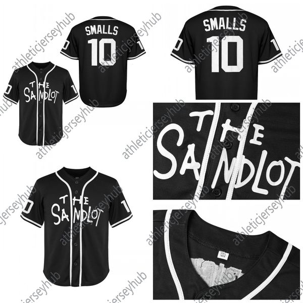 Youth 10 Smalls Jersey baseball Jerseys Black and White For Christmas Presents