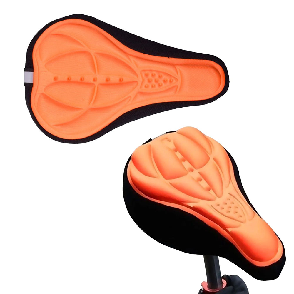 Comfort Cushion Gel Bike Seat Cover (2-Pack) - Orange