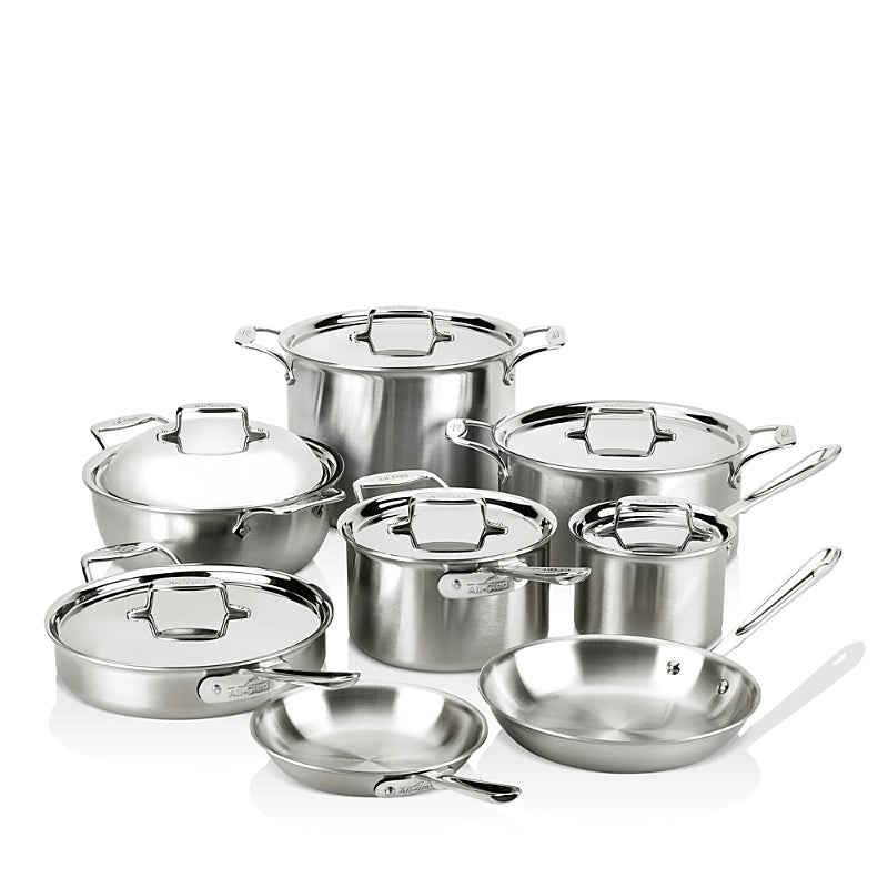 All Clad d5 Stainless Brushed 14-Piece Cookware Set