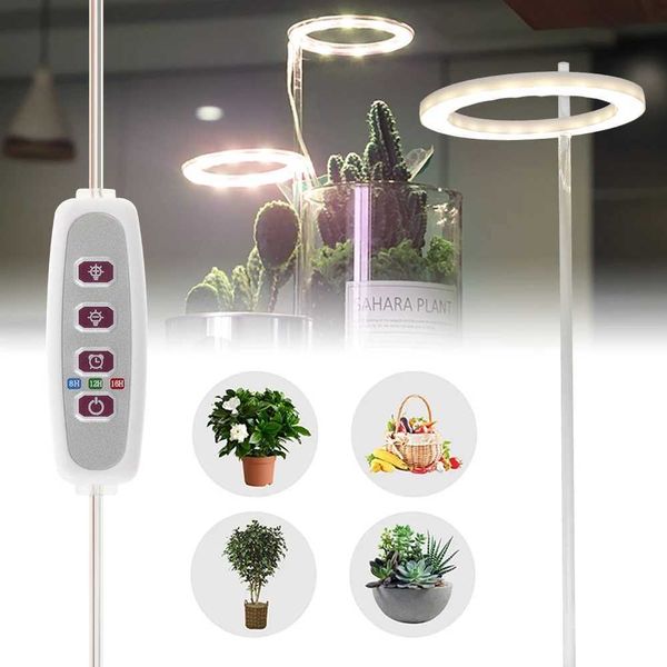20LEDs Plant Grow Light USB Powered with Timer Switch Dimmable Intensity 5V Low Safe Voltage for Indoor Potted Plants Y240816
