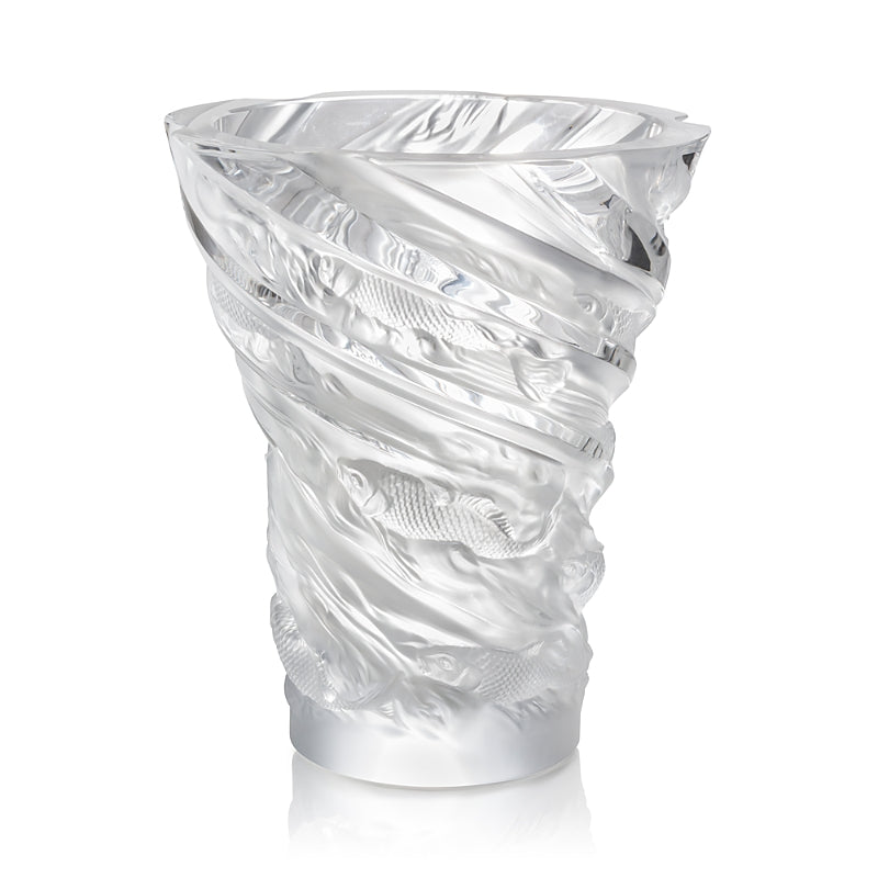 Lalique Carpes Koi Vase