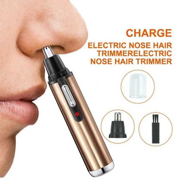 Electric Eyebrow Nose Hair Trimmer Shaving Machine Hot Selling Gold Battery ModelXJ241024
