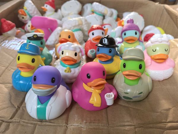 Baby Bath Toys 1 piece of 8cm original high-quality rubber duck accessory duck bath toy childrens shower toy baby birthday party gift decora