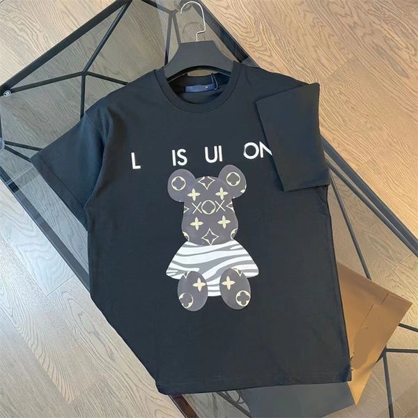 t shirts for man Designer T-shirts graphic tee cottons Tops Man Casual Shirt Luxurys Clothing Street fit Shorts Sleeve Clothes heat press ma