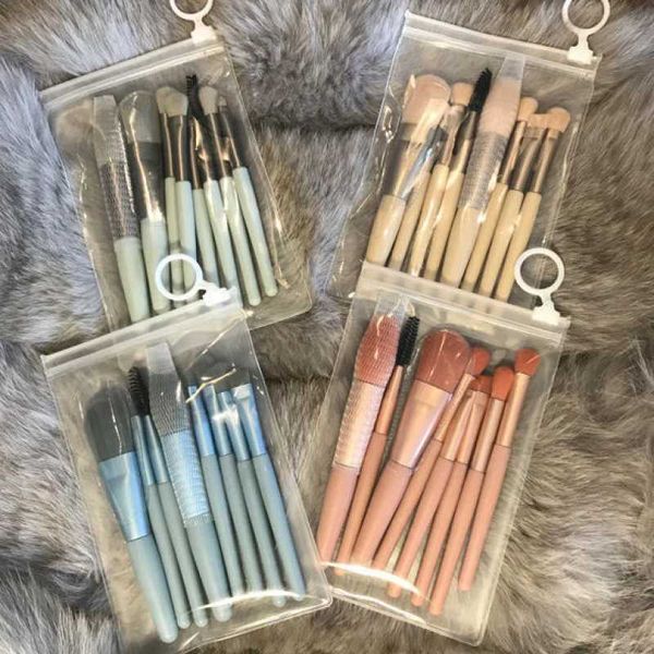 8Pcs Make Up Brush Set Cosmetics Foundation Blush Powder Eyeshadow Blending Soft Portable Makeup Brush Professional Beauty Tool M240820