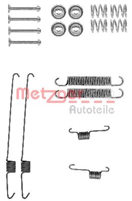 Accessory Kit, brake shoes METZGER 105-0001