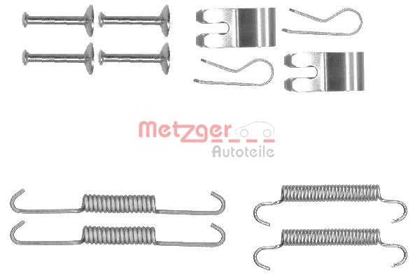 Accessory Kit, parking brake shoes METZGER 105-0013