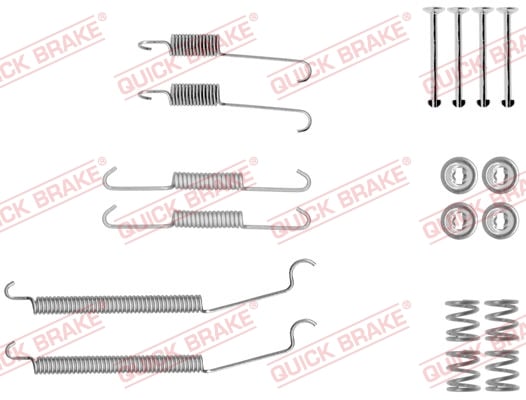 Accessory Kit, brake shoes QUICK BRAKE 105-0039