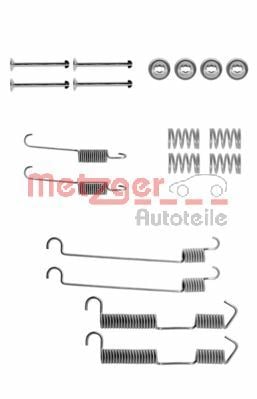 Accessory Kit, brake shoes METZGER 105-0646