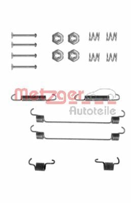 Accessory Kit, brake shoes METZGER 105-0657