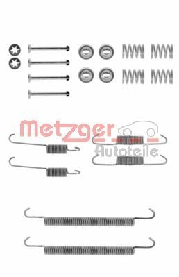 Accessory Kit, brake shoes METZGER 105-0707