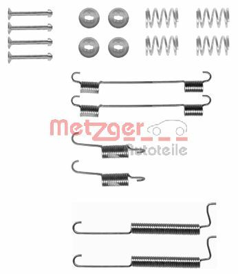 Accessory Kit, brake shoes METZGER 105-0795