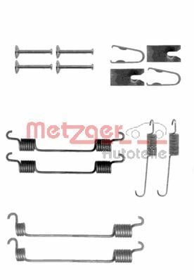 Accessory Kit, brake shoes METZGER 105-0797