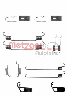 Accessory Kit, brake shoes METZGER 105-0799
