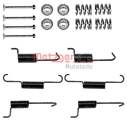 Accessory Kit, parking brake shoes METZGER 105-0823
