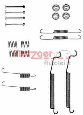 Accessory Kit, brake shoes METZGER 105-0830