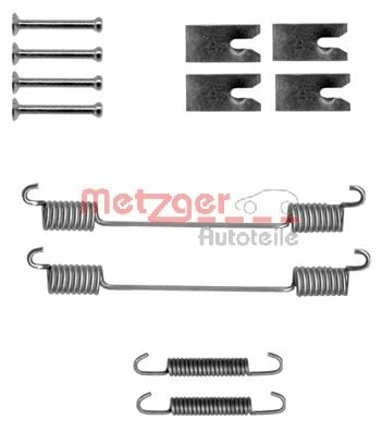 Accessory Kit, brake shoes METZGER 105-0836