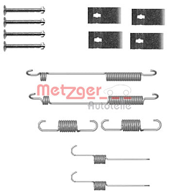 Accessory Kit, brake shoes METZGER 105-0846