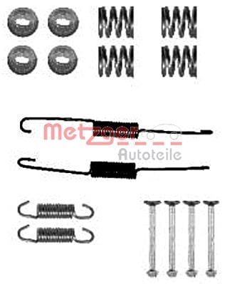 Accessory Kit, brake shoes METZGER 105-0879