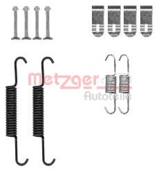 Accessory Kit, parking brake shoes METZGER 105-0881