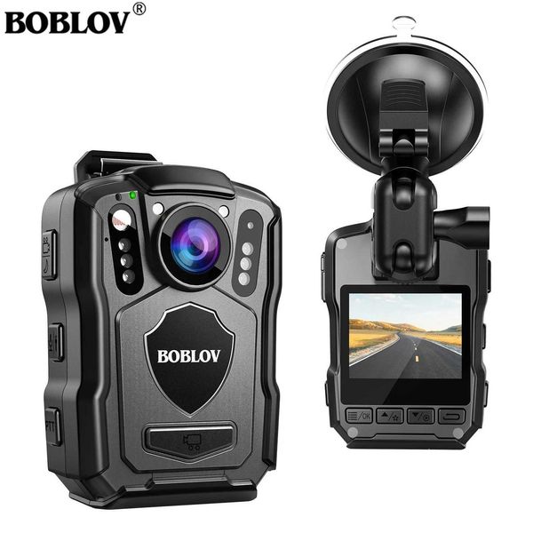 Sports Action Video Cameras BOBLOV M5 police body camera G recorder 1440P car camera 128G night vision camera IP67 Dashcam 4200mAh battery b