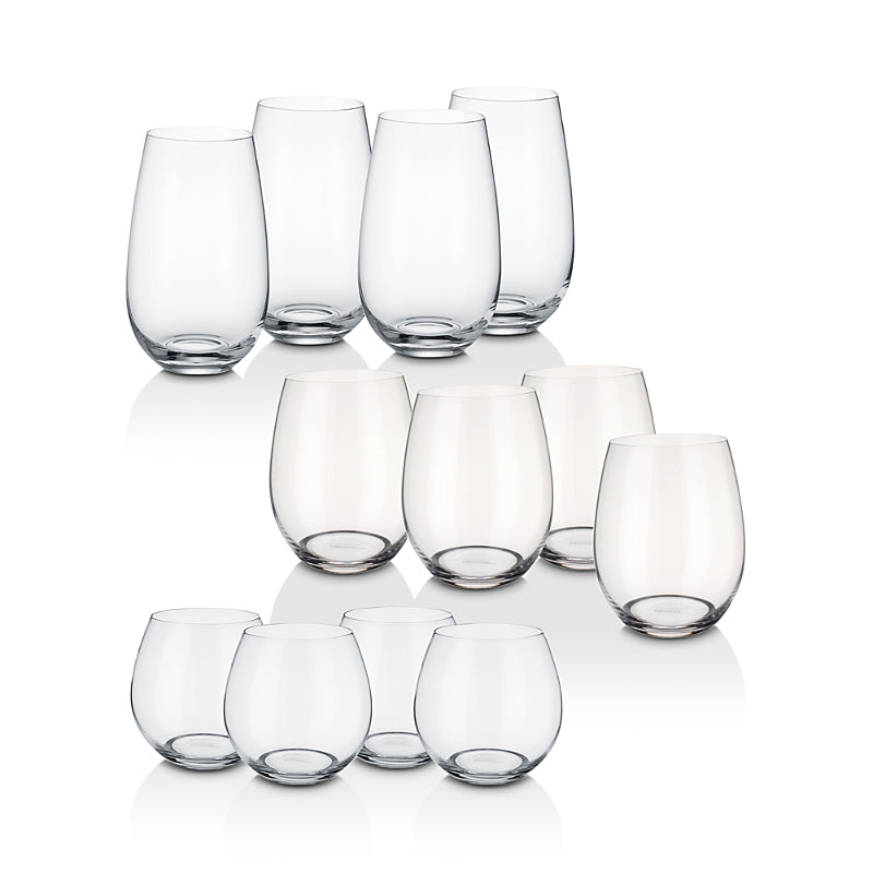Villeroy & Boch Entree Stemless Wine 12-Piece Set