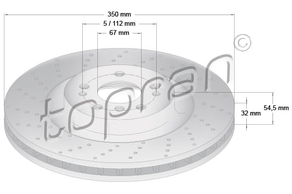 Brake Disc TOPRAN 409 482