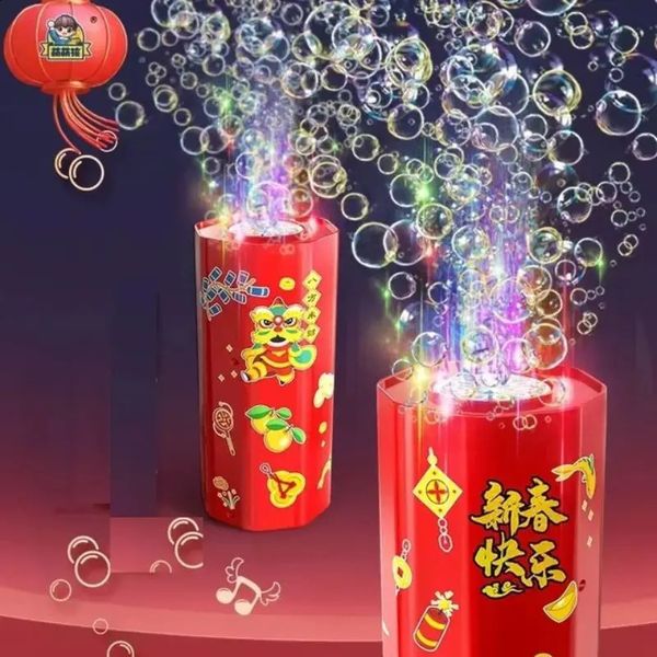 36 hole fireworks bubble machine bubble blower on the ground electronic automatic lander Spring Festival gifts Year toys 241019