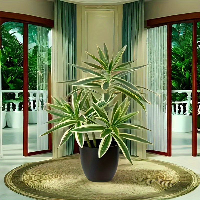 TEMU 3 Headed Artificial Agave Plant, Fake Lily Bamboo, Realistic Touch Simulation Flower, Center Decoration Artificial Flower, Decoration, Suitable