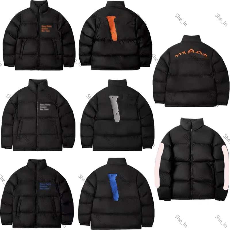 Men&#039;s Down Coat Winter Fashion Camouflage Print 3 Stripe Warm Jacket Trend Letter Leaf Printing Mens Jackets Men Outerwear Coats Size S-XL