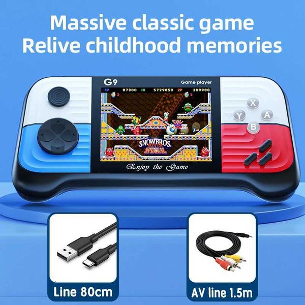 G9 Handheld 3.0-Inch high-Definition Sn Game Console Rocker Retro Hit Color Handheld PSP Game Console Arcade 666 Games Z241230