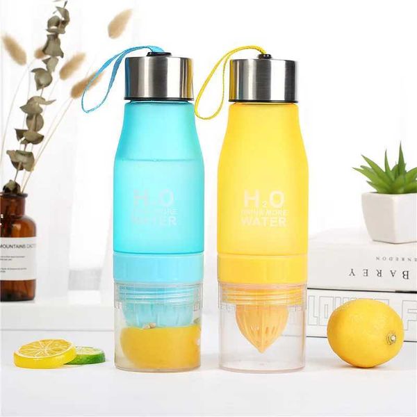 650ml Infuser Water Bottle plastic Fruit infusion Kids Drink Outdoor Sports bottle Juice lemon Portable KettleXJ241026