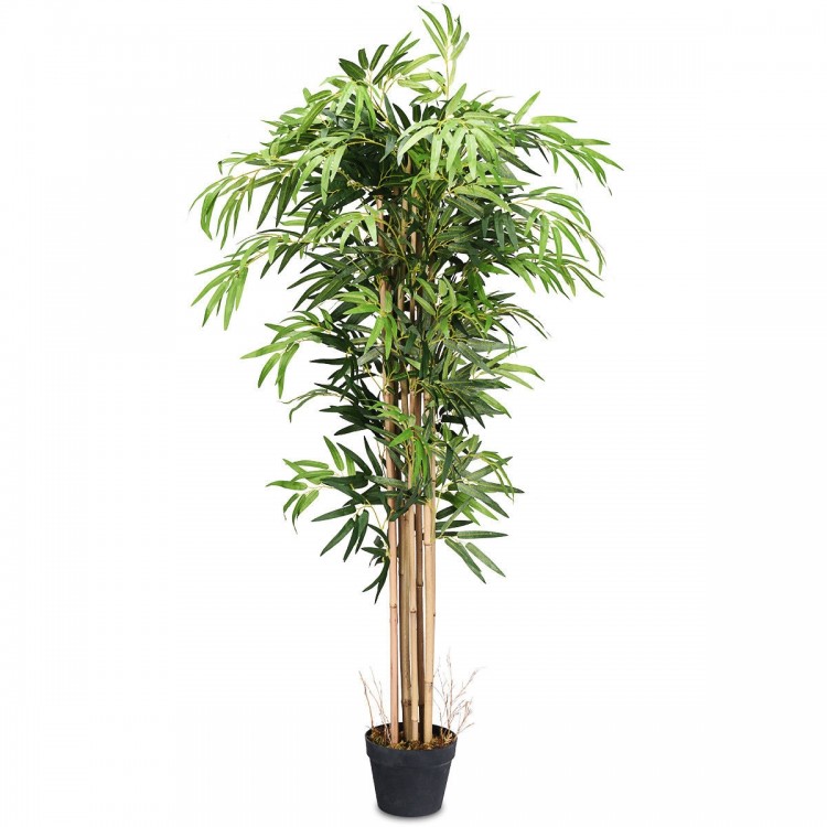 4 to 6-Foot Artificial Plants (4 Options) - 5-Foot Artificial Bamboo