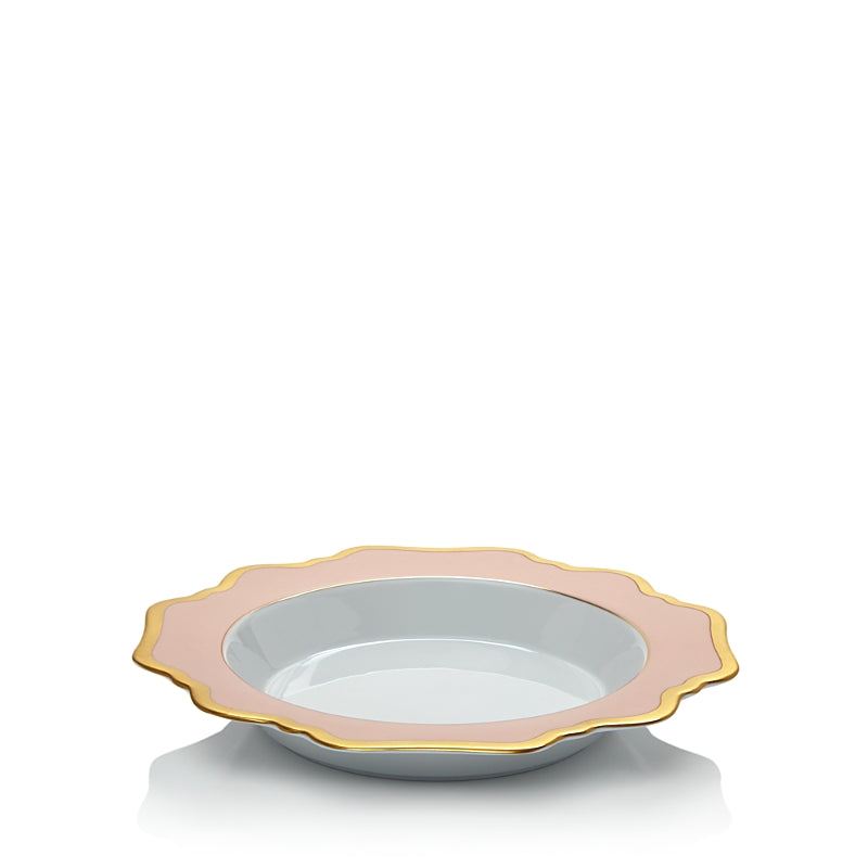 Anna Weatherley Anna's Palette Dusty Rose Soup-Pasta Bowl