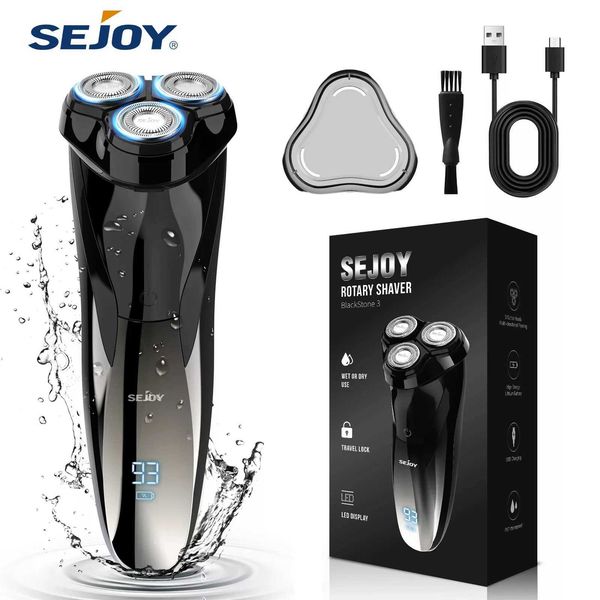 Electric Shaver Sejoy Electric Shaver For Men Electric Shavers Razor Shaving Machines With Pop Up Trimmer For Travel Home Rechargeable Trimm