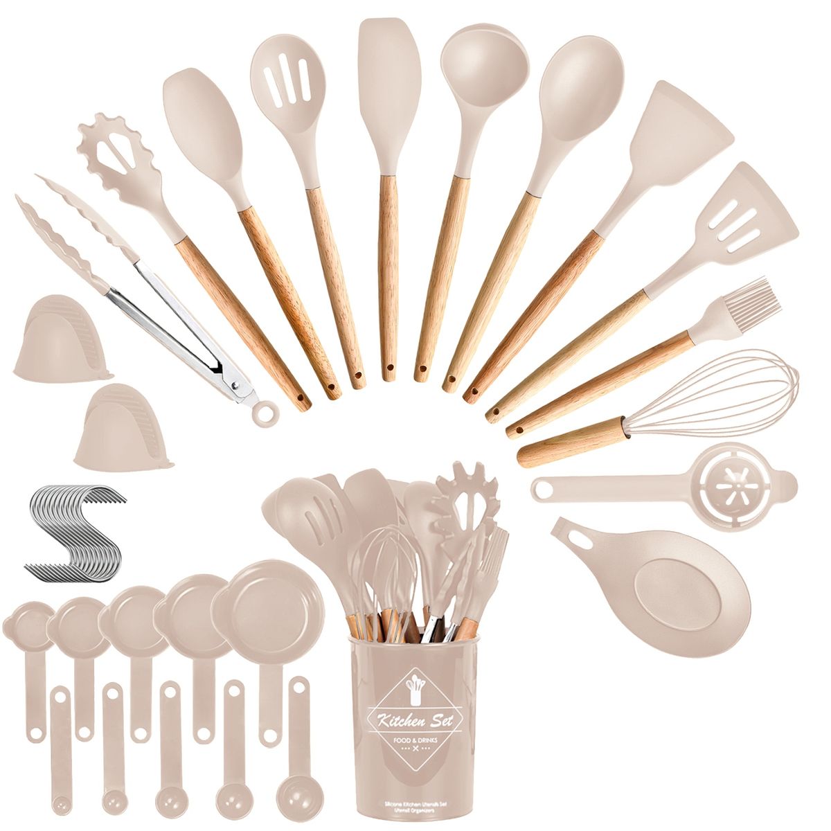 NewHome™ 35-Piece Cooking Utensil Set - NewHome 35Pcs Cooking Utensils Set K