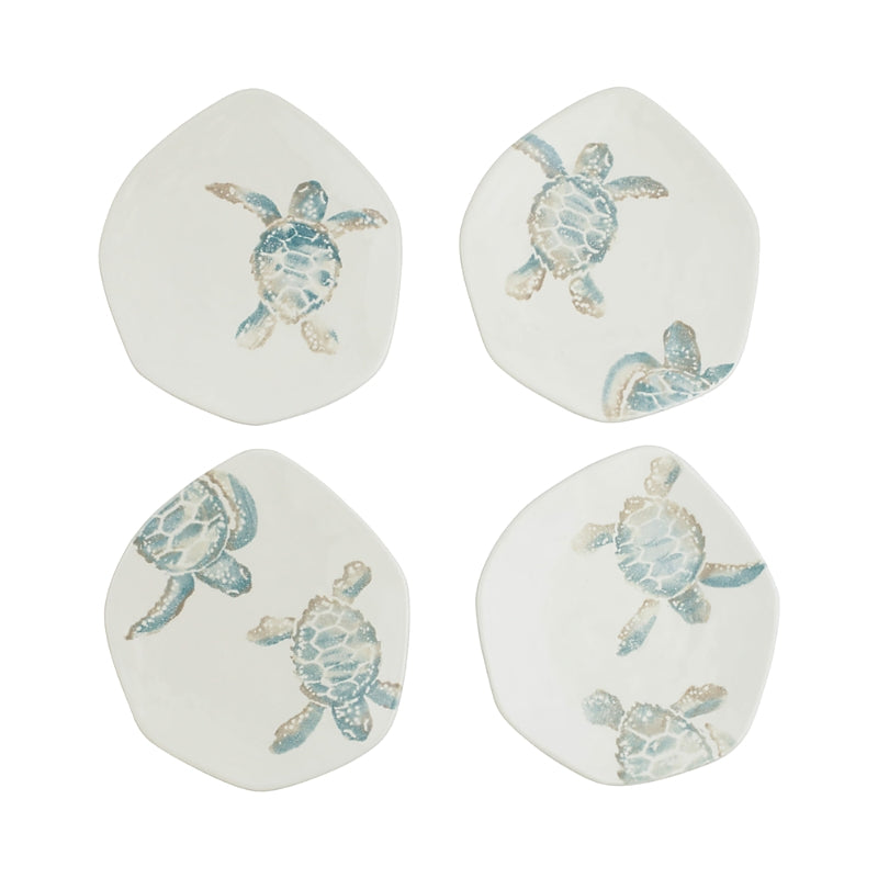 Vietri Tartaruga Assorted Salad Plates, Set of 4