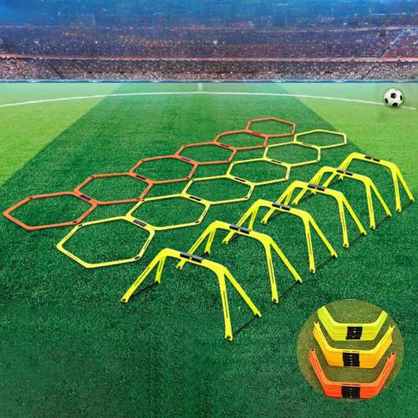 6 Training Rings Agile Football Ring Equipment Folding Hexagonal Ladder Exercise Multipurpose Pendant 241008