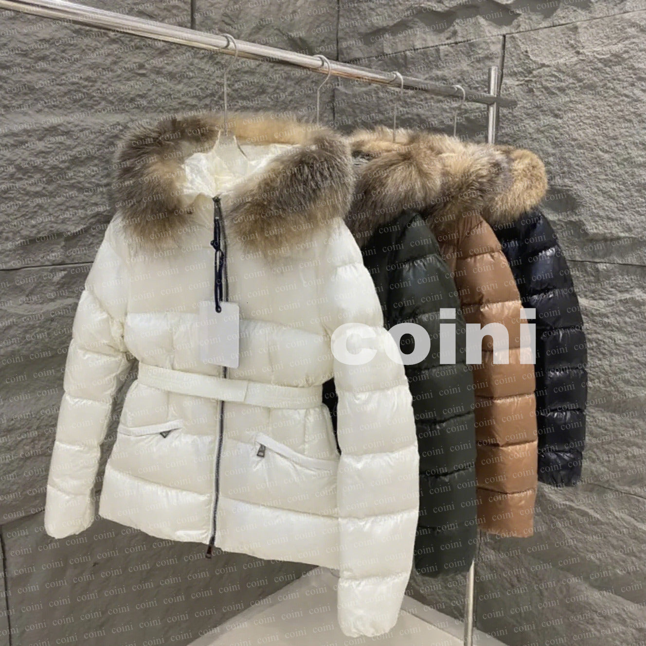 Womans Coat Designer jacket winter boed short down jackets fur coats Puffer jacket Long parkas with belt lady embroidered badge hooded puffer jacket