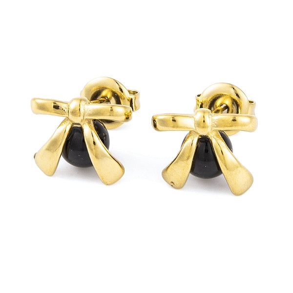 Boucles d'oreilles à tige en acier inoxydable 304 avec placage ionique (IP) et émail pour femmes