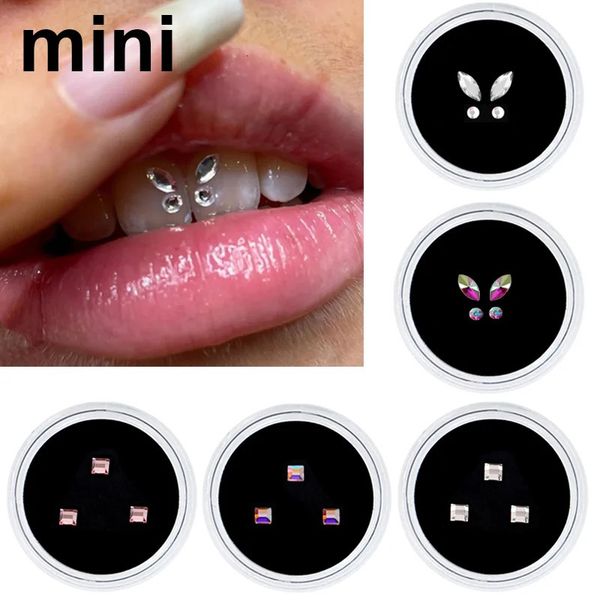 34pcsBox Dental Tooth Gems Acrylic Tooth Beauty Diamond Ornaments Crystal Diamond Ornament Teeth Jewelry 240625