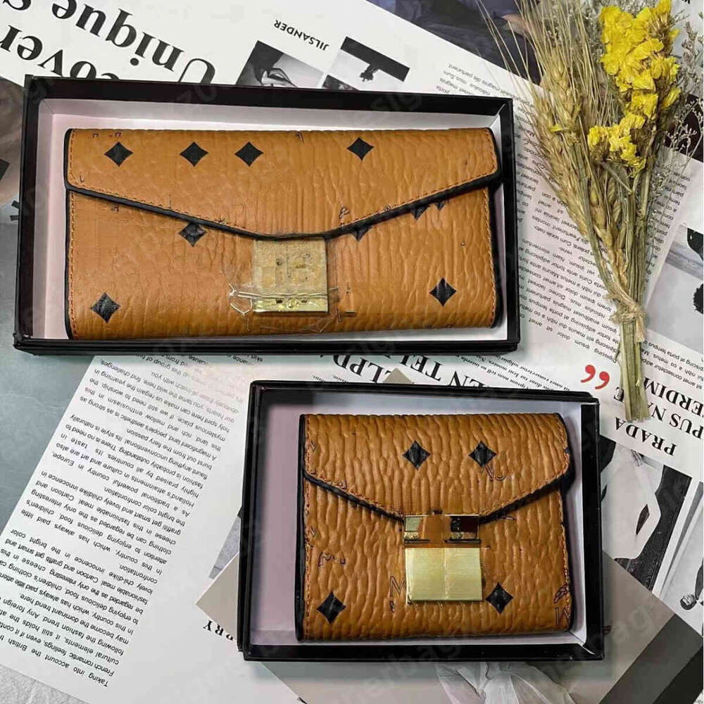 Mcmpurse Designer Bag mcmbackpack Long Piece Printed Totes One Card Bag Off Large Capacity Card Wallet Anti Theft Hand Held For Women Purse Card Hol