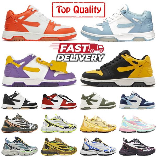 Top Quality Out Of Office Sneakers Offswhite Casual Shoes Be Right Back Designer White Blue Black Red Mens Womens Platform Trainers Whitesde