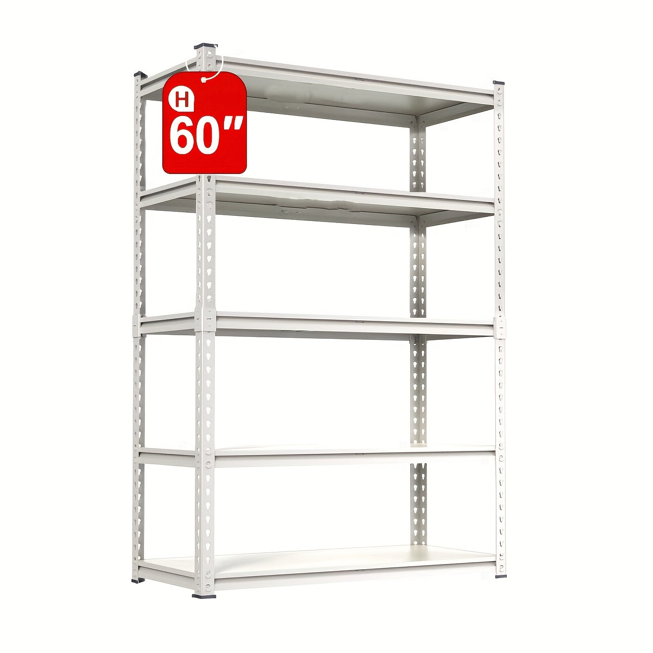 TEMU Heavy Duty Garage Shelving-sturdy, 5-tier Freestanding Metal Storage Rack Forgarage Organization, Ideal For Tools, Equipment, And Household
