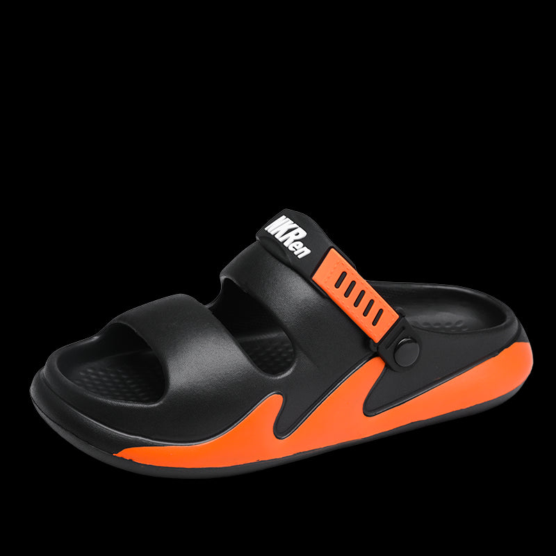 New Men&#039;s Outdoor Sandals Slippers Beach Comfortable Thick Sole Clogs Men Casual Shoes Garden Shoes Men Beach Sandals 45 46