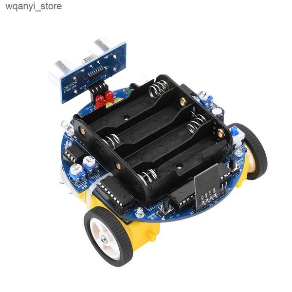 Electronics Robots DIY kit intelligent tracking line intelligent car kit ultrasonic obstacle avoidance graphic programming robot DIY electro