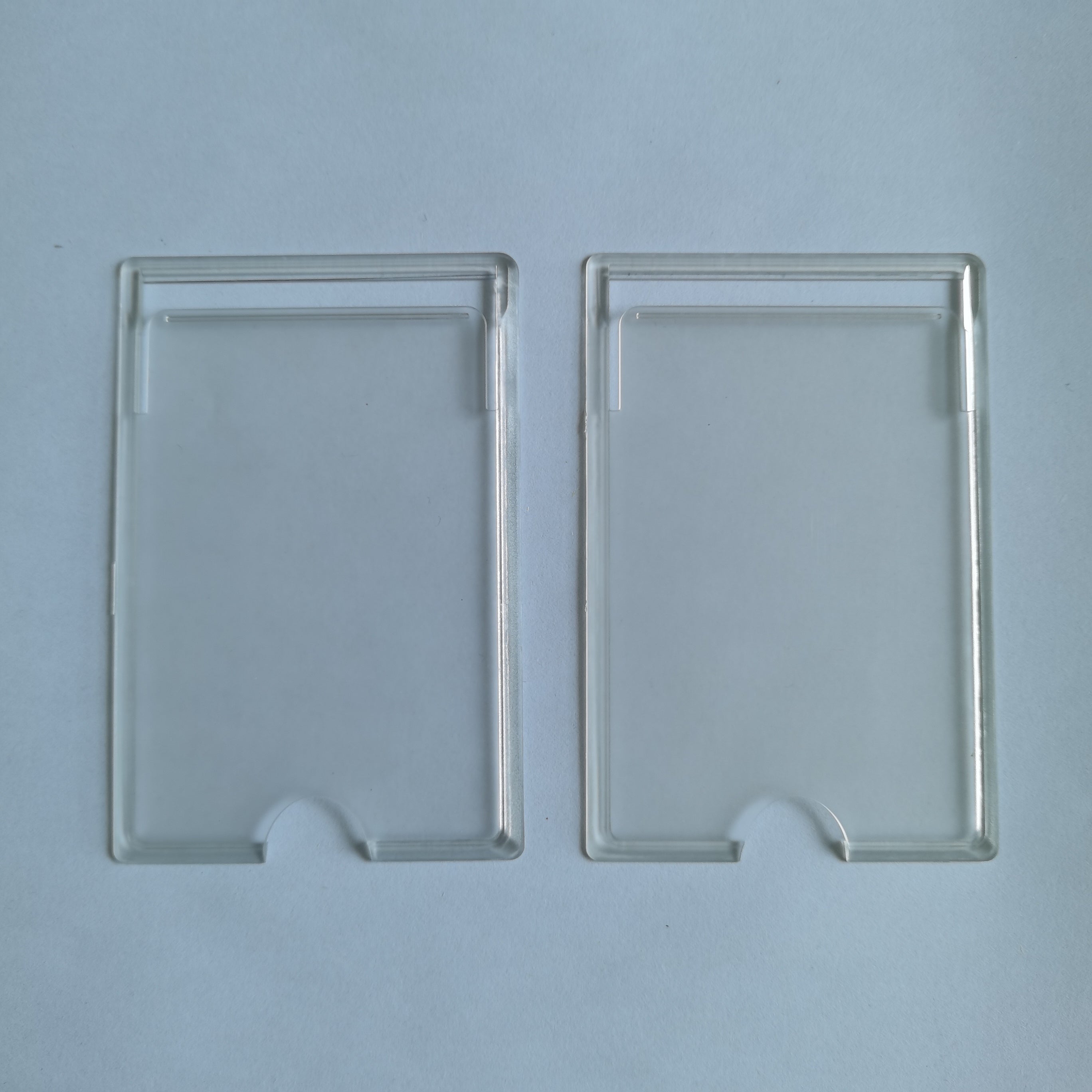 TEMU 2pcs Transparent Stick-on Phone Wallet With Card Holder – Sleek , Secure Adhesive Pockets For Credit Cards & Ids, Fits Most Smartphones (6.2cm X