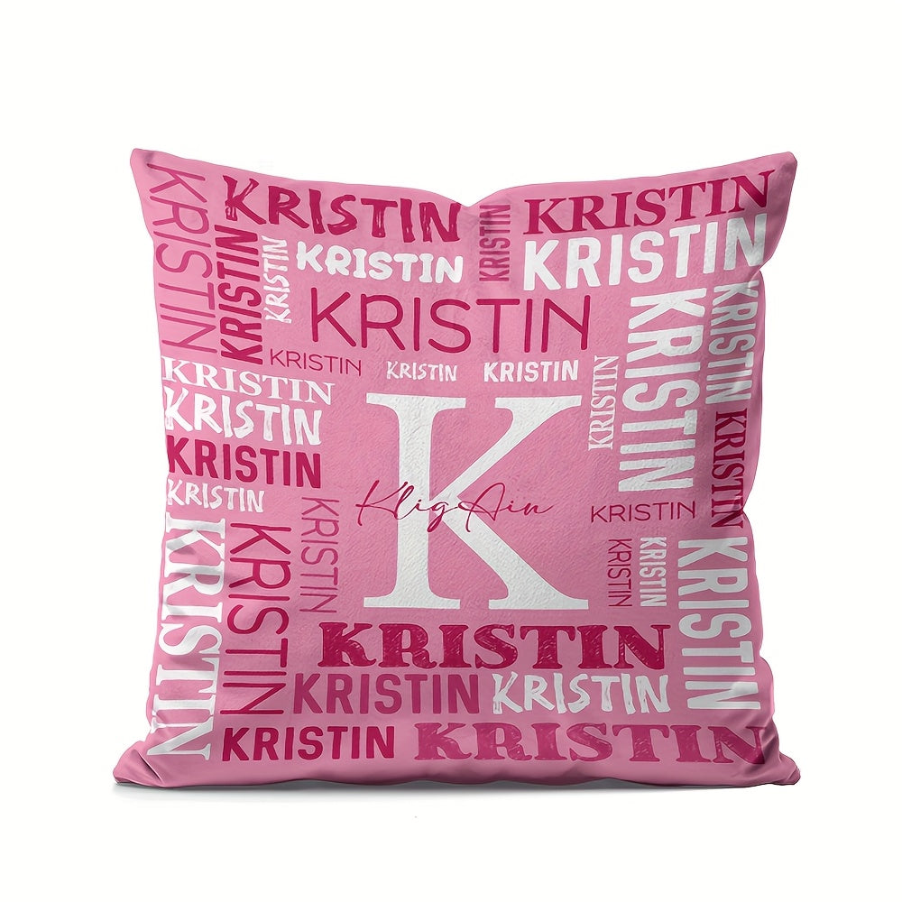 TEMU A Personalized Pillowcase Customized , Single-sided Design, 18 Inches By 18 Inches, A Custom Gift Featuring , Couples, Standard Pillowcase