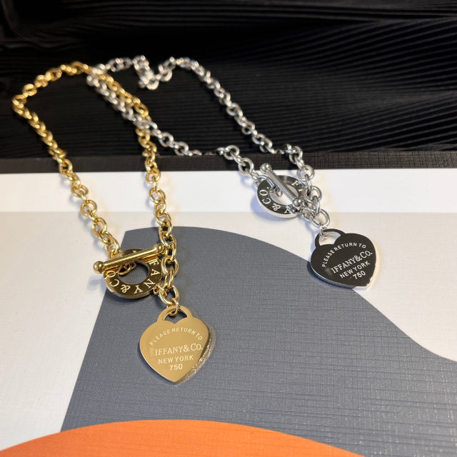 Luxury Designer Fashion Necklaces Choker Chain 925 Silver Plated 18K Gold Plated Stainless Steel Letter Pendant Necklace For Womens Jewelry X436